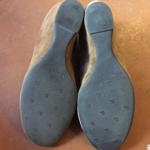 Franco Sarto Suede Wedge Heel 8.5M in Chestnut - Picture 7 of 8